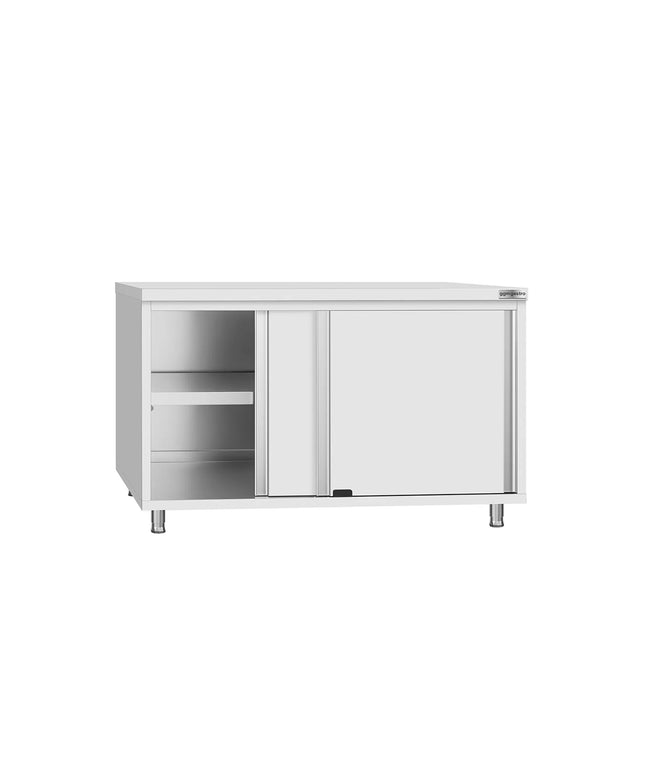 GGM Gastro Stainless Steel Floor Cupboard ECO - 1200x600mm - with Sliding Doors