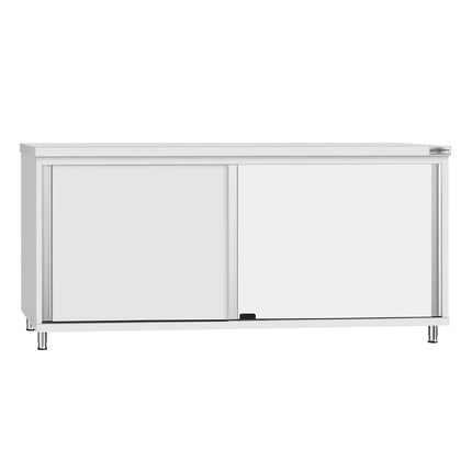 GGM Gastro Stainless Steel Floor Cupboard ECO Flex ECO - 1800x600mm - with Sliding Doors