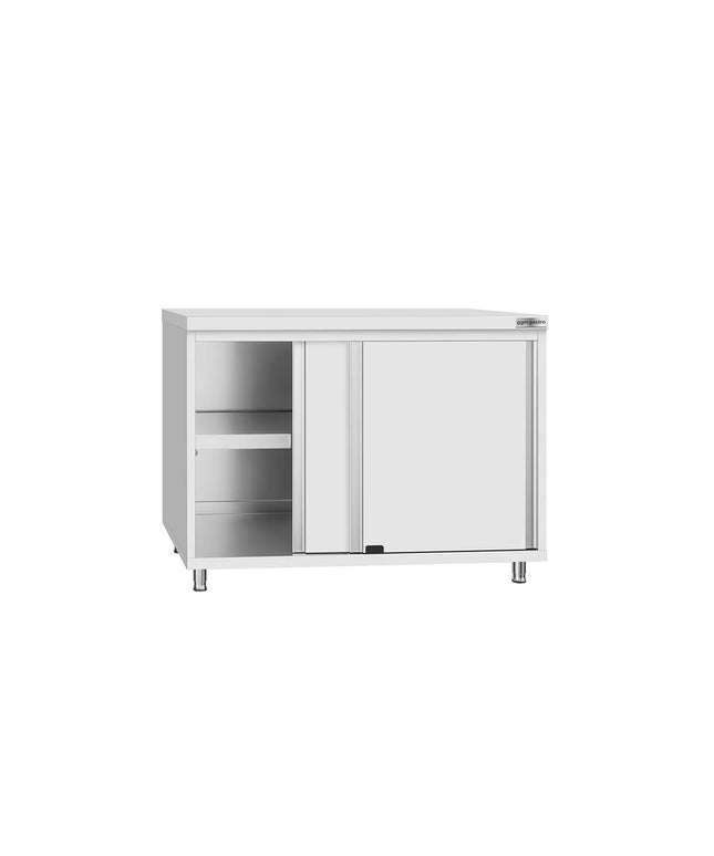 GGM Gastro Stainless Steel Floor Cupboard Flex ECO - 1000x600mm - with Sliding Doors