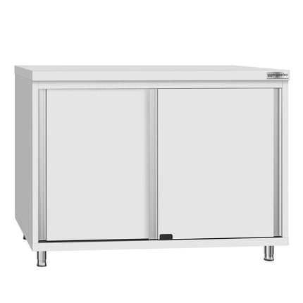 GGM Gastro Stainless Steel Floor Cupboard Flex ECO - 1000x700mm - with Sliding Doors