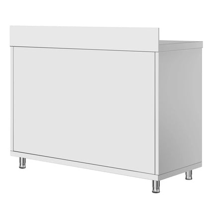 GGM Gastro Stainless Steel Floor Cupboard Flex ECO - 1000x700mm - with Sliding Doors & Upstand