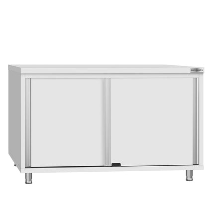 GGM Gastro Stainless Steel Floor Cupboard Flex ECO - 1200x700mm - with Sliding Doors