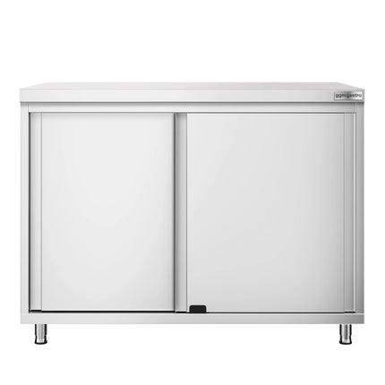 GGM Gastro Stainless Steel Floor Cupboard PREMIUM - 1000x600mm - with Sliding Doors