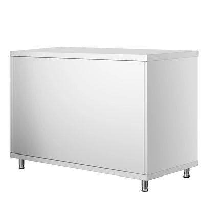 GGM Gastro Stainless Steel Floor Cupboard PREMIUM - 1000x600mm - with Sliding Doors