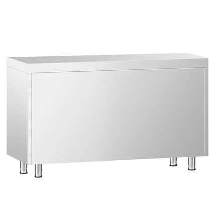 GGM Gastro Stainless Steel Floor Cupboard PREMIUM - 1200x600mm - with Glass Sliding Doors