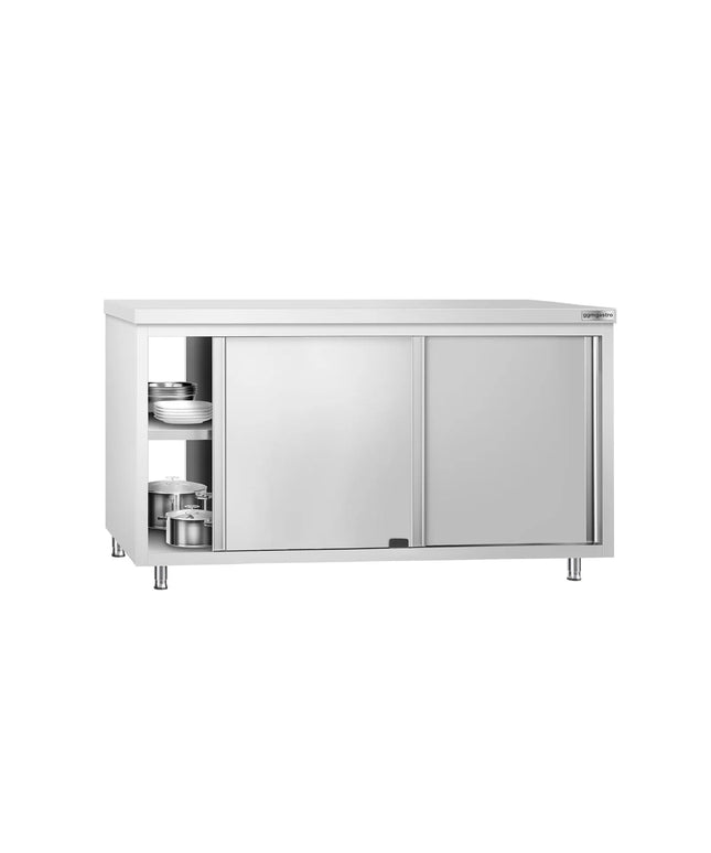 GGM Gastro Stainless Steel Floor Cupboard PREMIUM - 1600x600mm - with Pass-Through