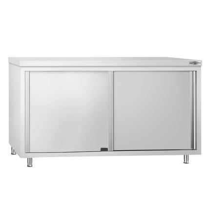 GGM Gastro Stainless Steel Floor Cupboard PREMIUM - 1600x600mm - with Pass-Through