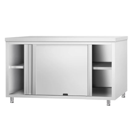 GGM Gastro Stainless Steel Floor Cupboard PREMIUM - 1600x600mm - with Pass-Through