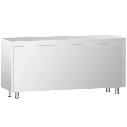 GGM Gastro Stainless Steel Floor Cupboard PREMIUM - 2000x600mm - with Sliding Doors with 3 Drawers right