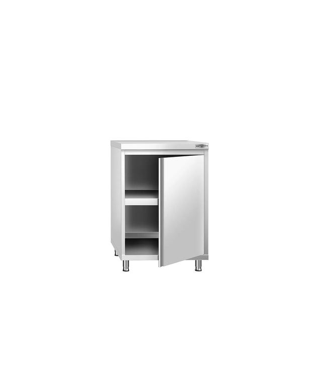 GGM Gastro Stainless Steel Floor Cupboard PREMIUM - 600x700mm - with Hinged Doors