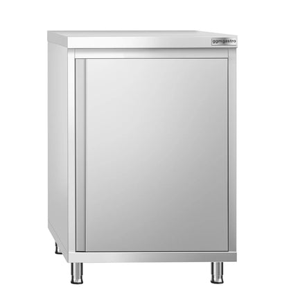 GGM Gastro Stainless Steel Floor Cupboard PREMIUM - 600x700mm - with Hinged Doors