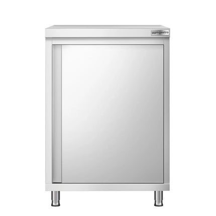GGM Gastro Stainless Steel Floor Cupboard PREMIUM - 600x700mm - with Hinged Doors