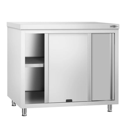 GGM Gastro Stainless Steel Floor Cupboard PREMIUM - Pass-Through - 1000x600mm