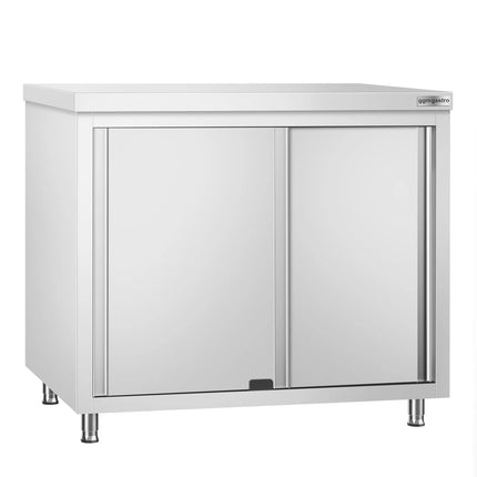 GGM Gastro Stainless Steel Floor Cupboard PREMIUM - Pass-Through - 1000x600mm