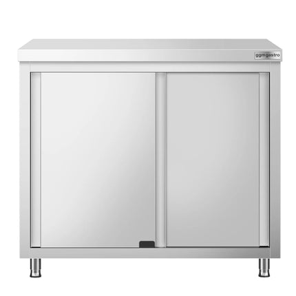 GGM Gastro Stainless Steel Floor Cupboard PREMIUM - Pass-Through - 1000x600mm