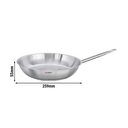 GGM Gastro Stainless Steel Frying Pan - Ø 240mm - Height: 55mm - 2L - Induction Compatible