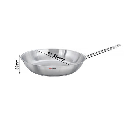 GGM Gastro Stainless Steel Frying Pan - Ø 320mm - Height: 65mm - 5 L - Induction Compatible
