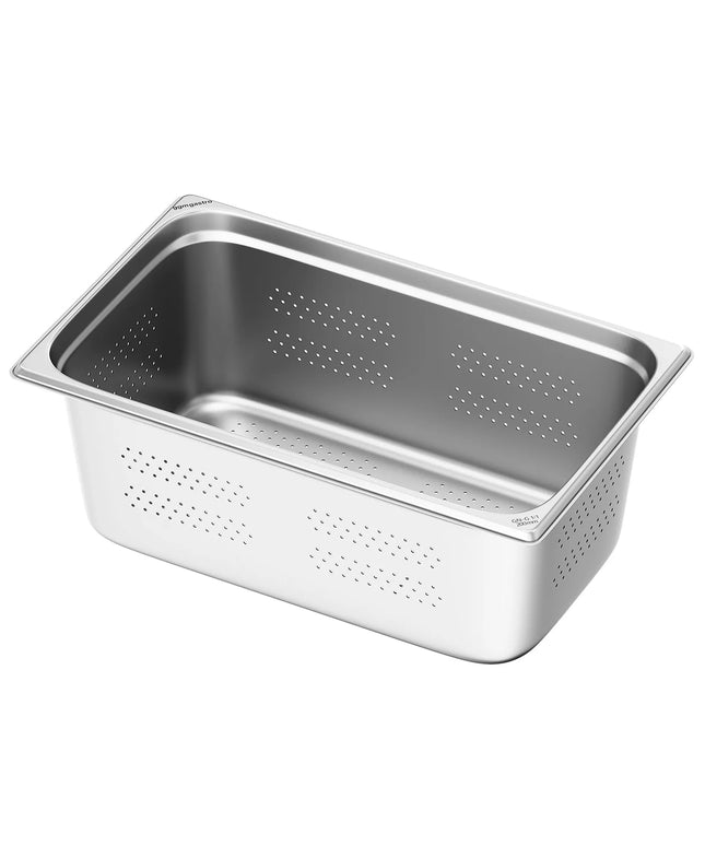 GGM Gastro Stainless Steel Gastronorm Pan GN 1/1 - perforated - Depth: 200mm