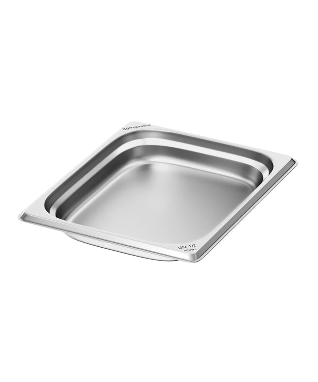 GGM Gastro Stainless Steel Gastronorm Pan GN 1/2 - Depth: 40mm
