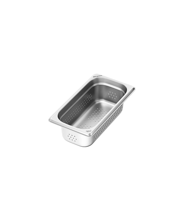 GGM Gastro Stainless Steel Gastronorm Pan GN 1/3 - perforated - Depth: 100mm