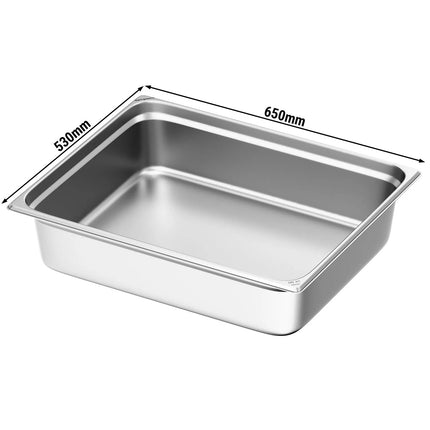 GGM Gastro Stainless Steel Gastronorm Pan GN 2/1 - Depth: 150mm