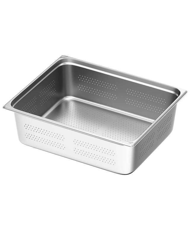 GGM Gastro Stainless Steel Gastronorm Pan GN 2/1 - perforated - Depth: 200mm