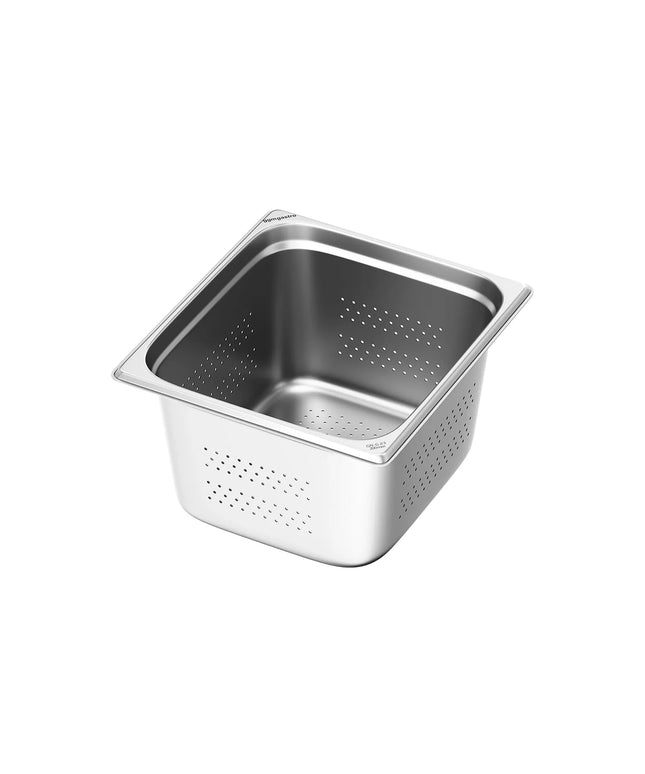 GGM Gastro Stainless Steel Gastronorm Pan GN 2/3 - perforated - Depth: 200mm