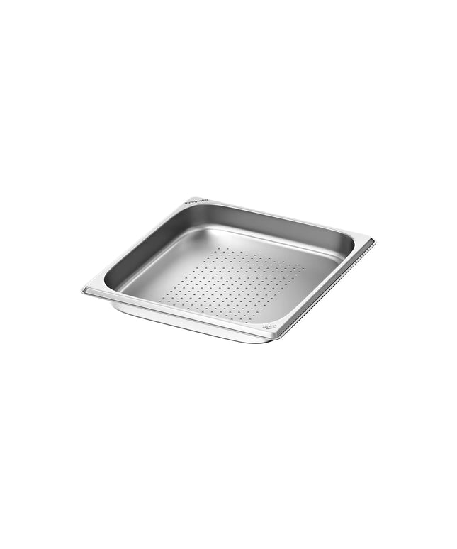 GGM Gastro Stainless Steel Gastronorm Pan GN 2/3 - perforated - Depth: 40mm