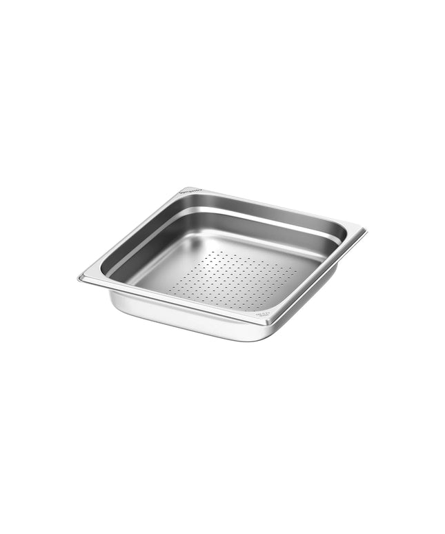 GGM Gastro Stainless Steel Gastronorm Pan GN 2/3 - perforated - Depth: 65mm