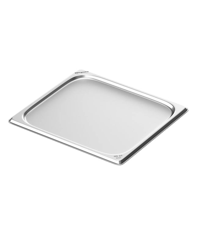 GGM Gastro Stainless Steel Gastronorm Tray GN 2/3 - Depth: 10mm