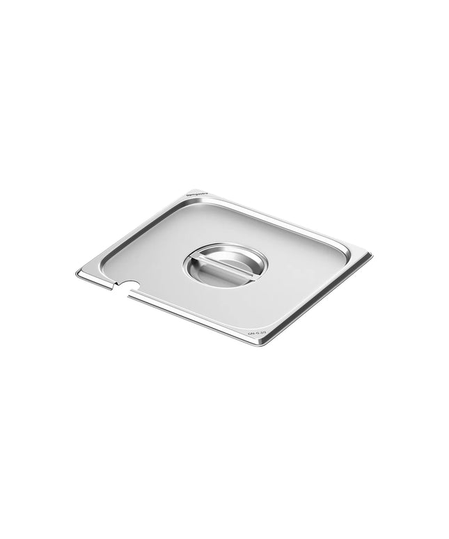 GGM Gastro Stainless Steel GN Lid GN 2/3 - with ladle recess - 356x326x30mm