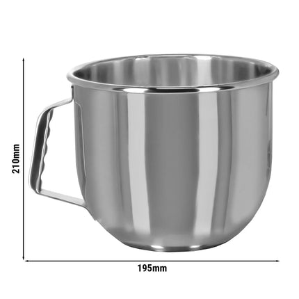 GGM Gastro Stainless Steel Mixing Bowl - for Planetary Mixer RMF7B - 195x195x210mm