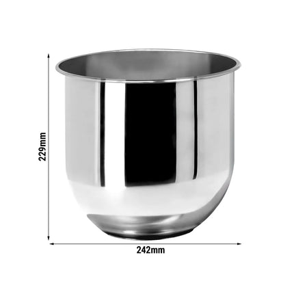 GGM Gastro Stainless Steel Mixing Bowl - for Planetary Mixer RMS7 - Ø 242mm