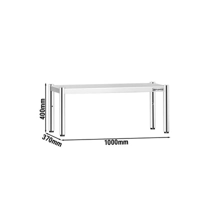 GGM Gastro Stainless Steel Overshelf - 1000x370mm - height-adjustable