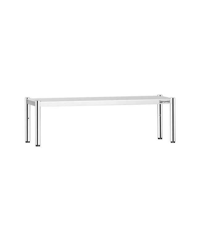 GGM Gastro Stainless Steel Overshelf - 1600x370mm - height-adjustable