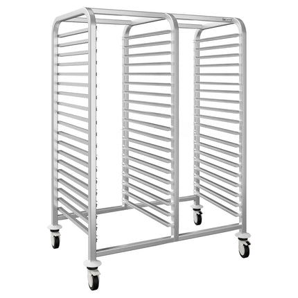 GGM Gastro Stainless Steel Patisserie Tray Racking Trolley - 30-Level - for 30 x 600x400mm Trays