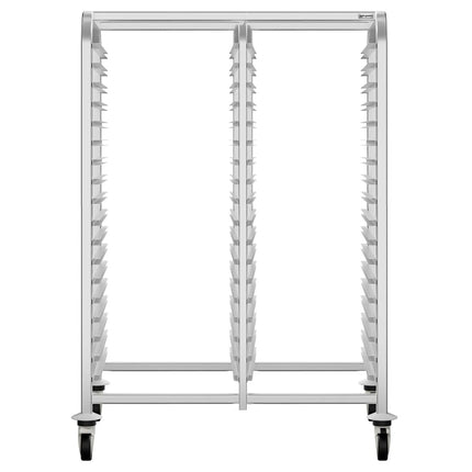 GGM Gastro Stainless Steel Patisserie Tray Racking Trolley - 30-Level - for 30 x 600x400mm Trays
