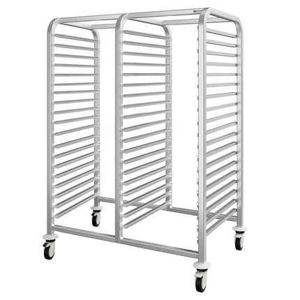 GGM Gastro Stainless Steel Patisserie Tray Racking Trolley - 30-Level - for 30 x 600x400mm Trays