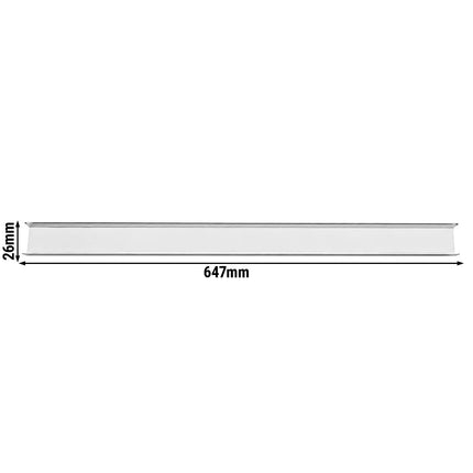 GGM Gastro Stainless steel rails – 647 mm – suitable for POF218S-EF, POF218-EF, POF168S-EF, POF2158S-EF, POF158S-EF & POF158-EF