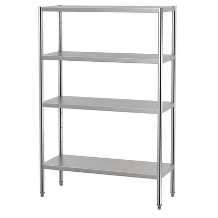 GGM Gastro Stainless Steel Shelving Unit ECO - 1200x500mm - with 4 shelves (ADJUSTABLE)