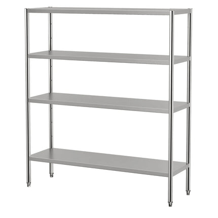 GGM Gastro Stainless Steel Shelving Unit ECO - 1600x500mm - with 4 shelves (ADJUSTABLE)