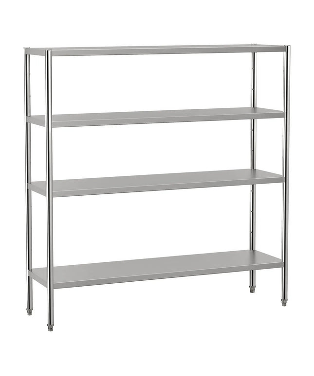 GGM Gastro Stainless Steel Shelving Unit ECO - 1800x500mm - with 4 shelves (ADJUSTABLE)