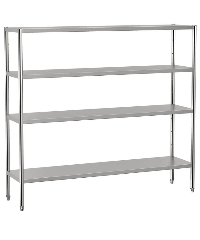 GGM Gastro Stainless Steel Shelving Unit ECO - 2000x500mm - with 4 shelves (ADJUSTABLE)