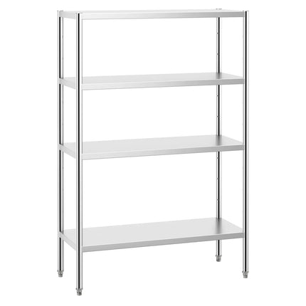 GGM Gastro Stainless Steel Shelving Unit PREMIUM - 1200x500mm - with 4 shelves (ADJUSTABLE)