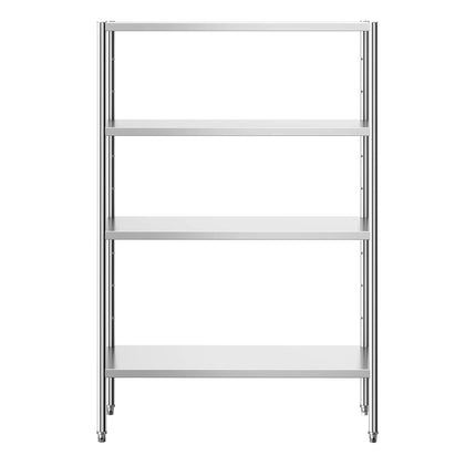 GGM Gastro Stainless Steel Shelving Unit PREMIUM - 1200x500mm - with 4 shelves (ADJUSTABLE)