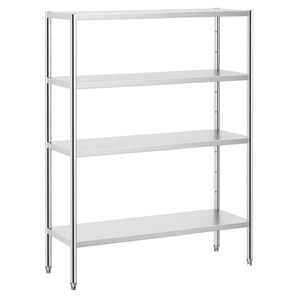GGM Gastro Stainless Steel Shelving Unit PREMIUM - 1400x500mm - with 4 shelves (ADJUSTABLE)