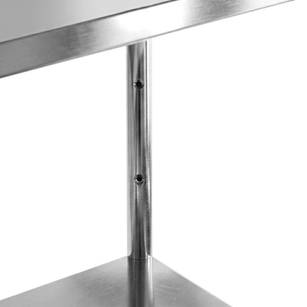 GGM Gastro Stainless Steel Shelving Unit PREMIUM - 1400x500mm - with 4 shelves (ADJUSTABLE)