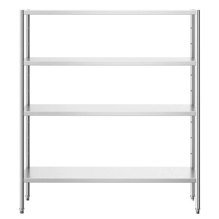 GGM Gastro Stainless Steel Shelving Unit PREMIUM - 1600x500mm - with 4 shelves (ADJUSTABLE)