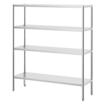 GGM Gastro Stainless Steel Shelving Unit PREMIUM - 1600x500mm - with 4 shelves (ADJUSTABLE)
