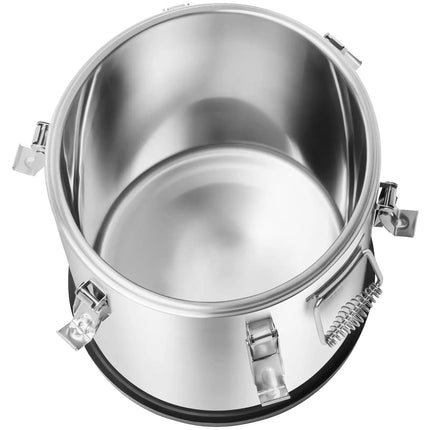 GGM Gastro Stainless Steel Thermos Container - 20L - Height 360mm - with Non-Slip Rubber Base